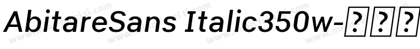AbitareSans Italic350w字体转换